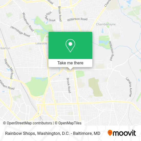 Rainbow Shops map