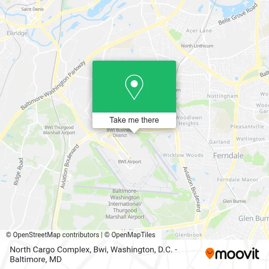 North Cargo Complex, Bwi map