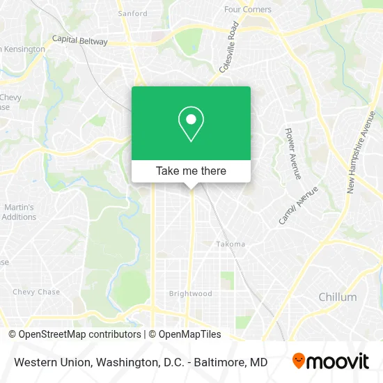 Western Union map