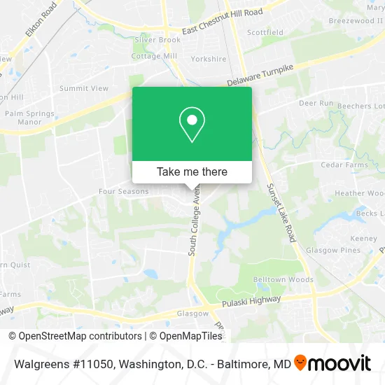 Walgreens #11050 map