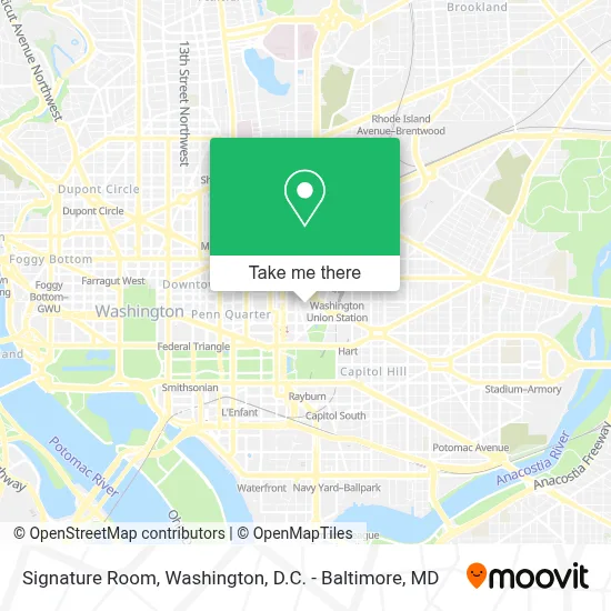 Signature Room map