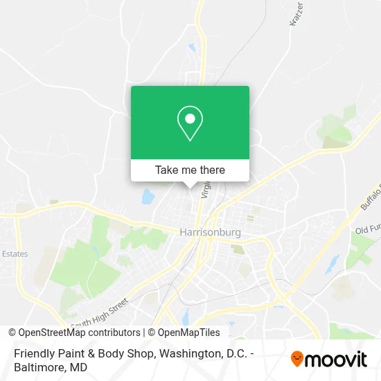 Friendly Paint & Body Shop map