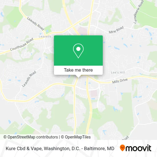 Kure Cbd & Vape map
