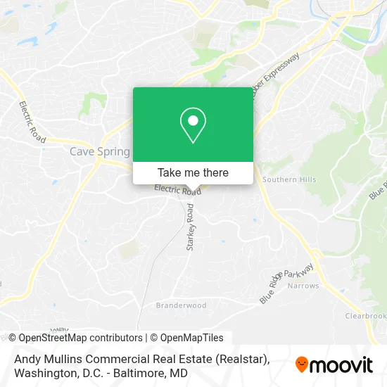 Andy Mullins Commercial Real Estate (Realstar) map