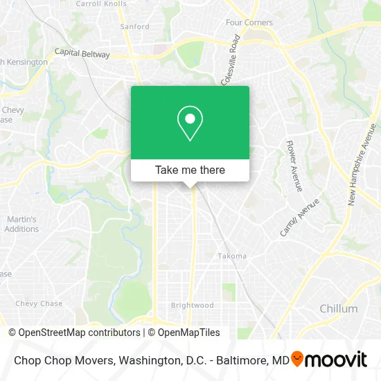 Chop Chop Movers map