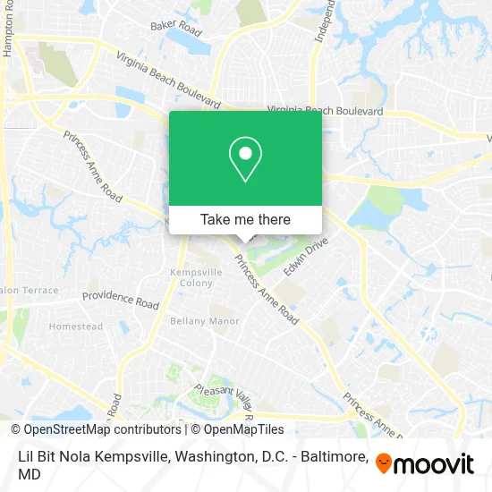 Lil Bit Nola Kempsville map