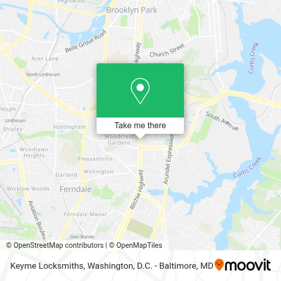 Keyme Locksmiths map