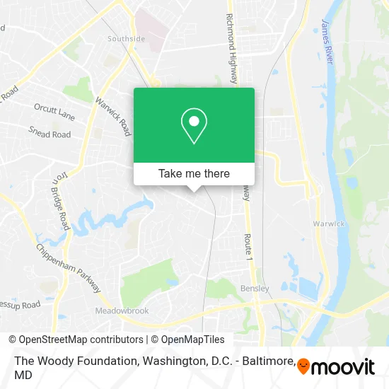 The Woody Foundation map
