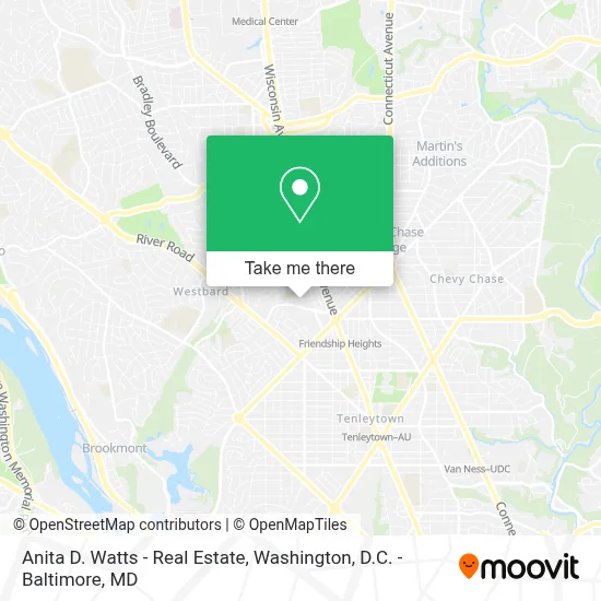 Anita D. Watts - Real Estate map