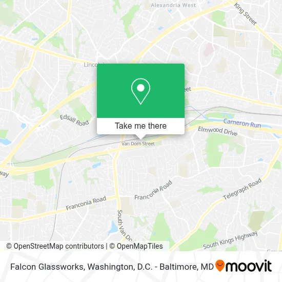 Falcon Glassworks map