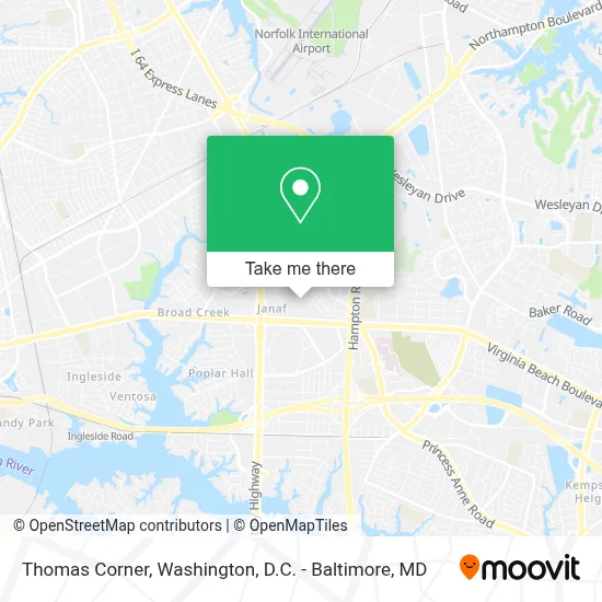 Thomas Corner map