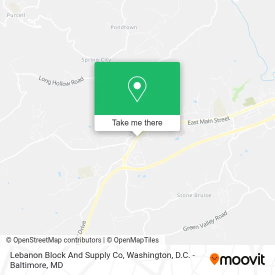 Lebanon Block And Supply Co map