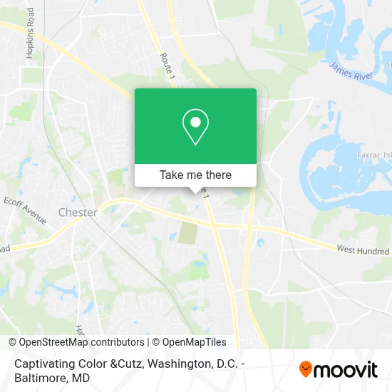 Captivating Color &Cutz map