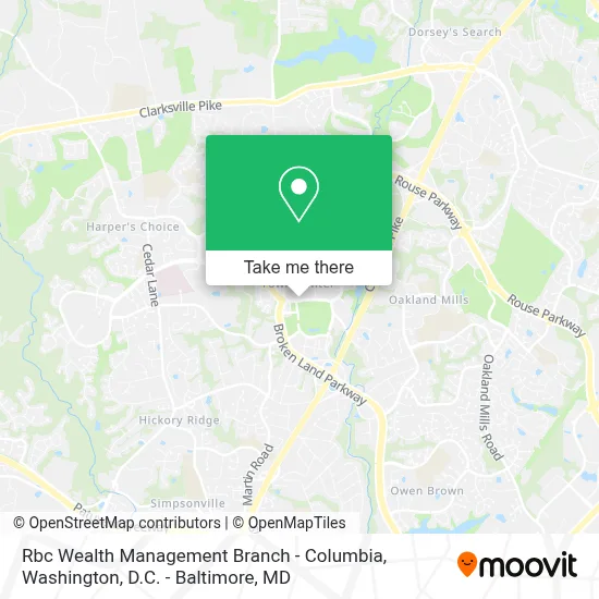 Rbc Wealth Management Branch - Columbia map