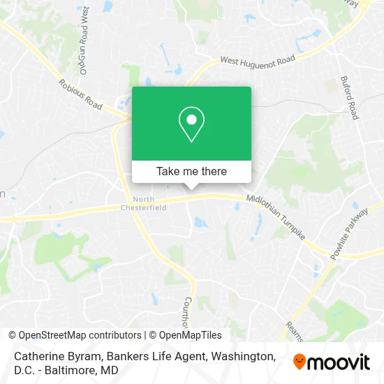 Catherine Byram, Bankers Life Agent map