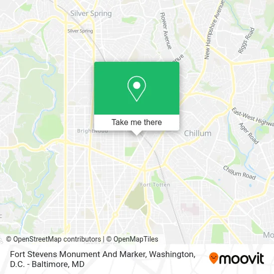 Fort Stevens Monument And Marker map