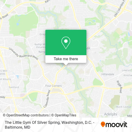The Little Gym Of Silver Spring map