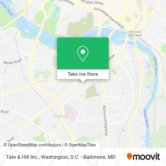Tate & Hill Inc. map