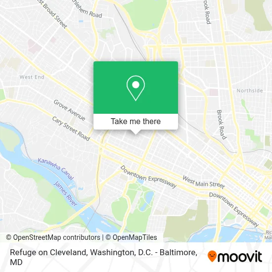 Refuge on Cleveland map