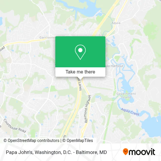 Papa John's map