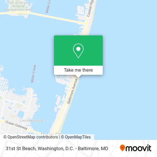 31st St Beach map
