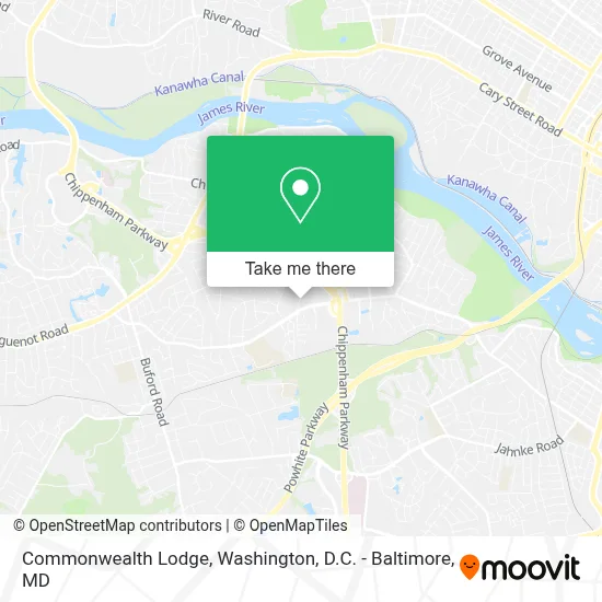 Commonwealth Lodge map
