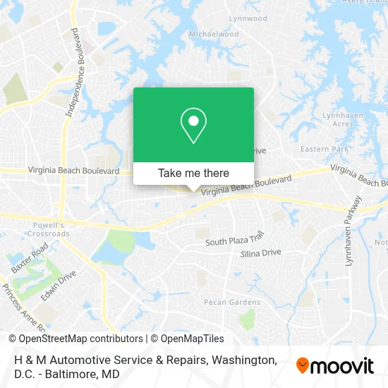 H & M Automotive Service & Repairs map
