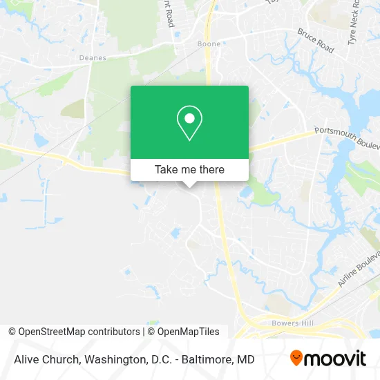 Alive Church map