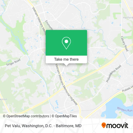 Pet Valu map