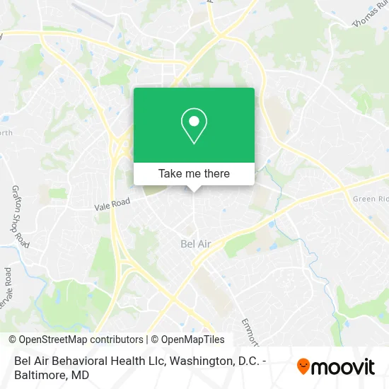 Bel Air Behavioral Health Llc map