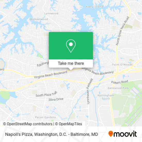 Napoli's Pizza map