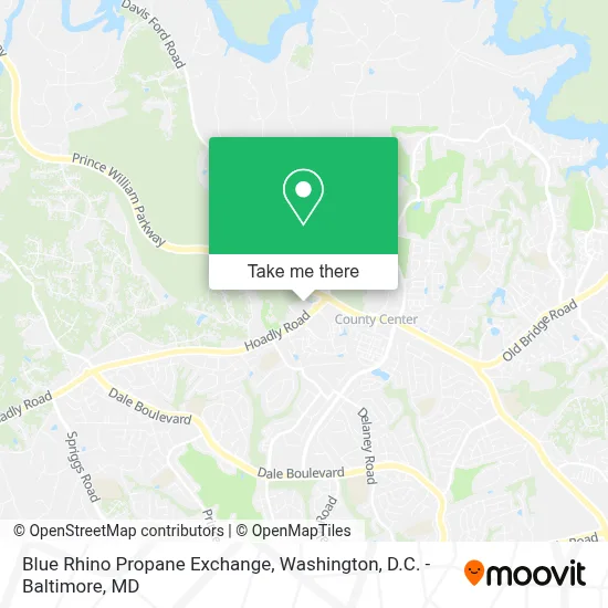 Blue Rhino Propane Exchange map