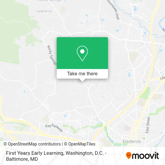 First Years Early Learning map