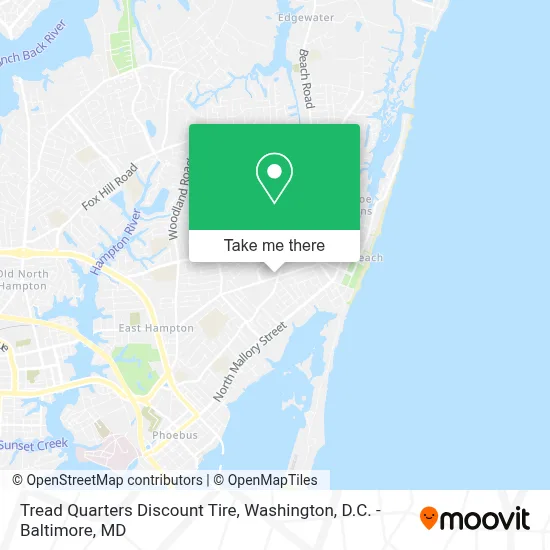 Tread Quarters Discount Tire map