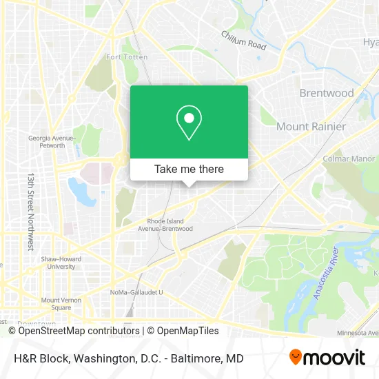 H&R Block map