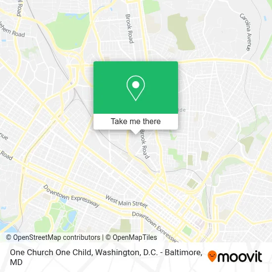 One Church One Child map