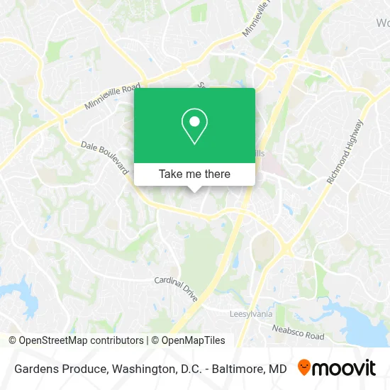 Gardens Produce map