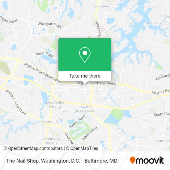 The Nail Shop map