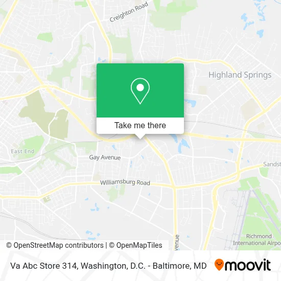 Va Abc Store 314 map