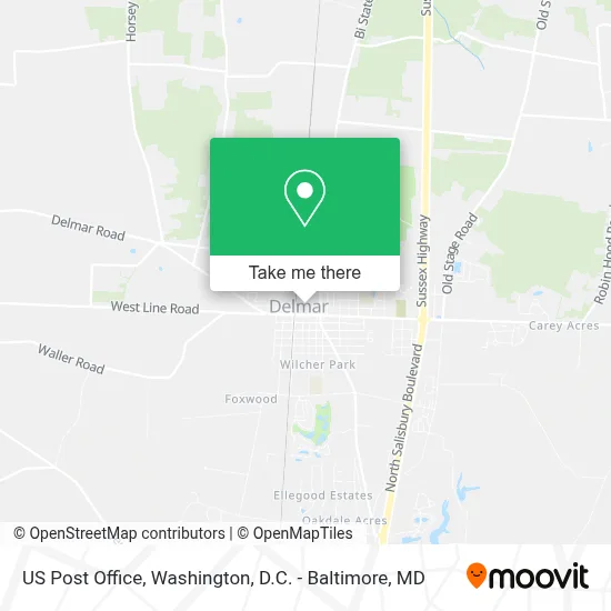 Us Post Office map