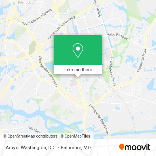 Arby's map