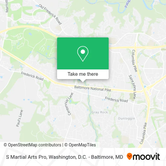 S Martial Arts Pro map