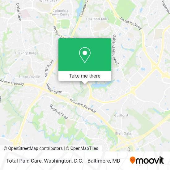 Total Pain Care map