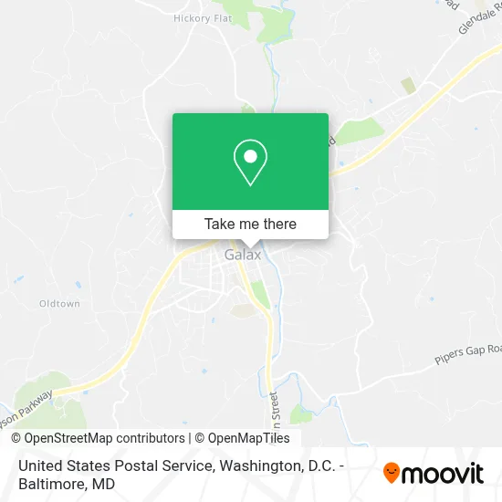 United States Postal Service map