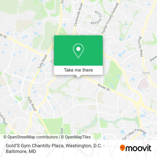 Gold’S Gym Chantilly Plaza map