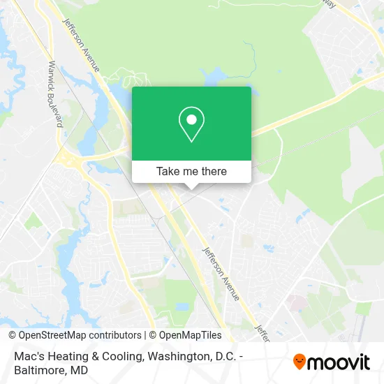 Mac's Heating & Cooling map