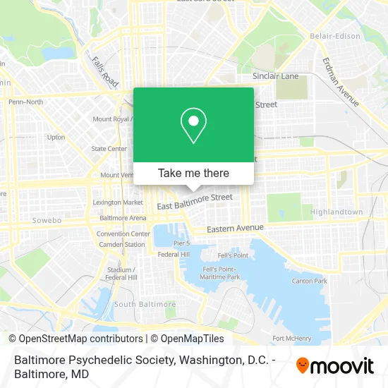 Baltimore Psychedelic Society map