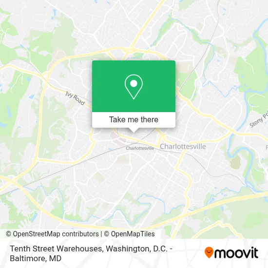 Tenth Street Warehouses map
