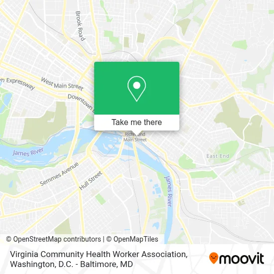Virginia Community Health Worker Association map