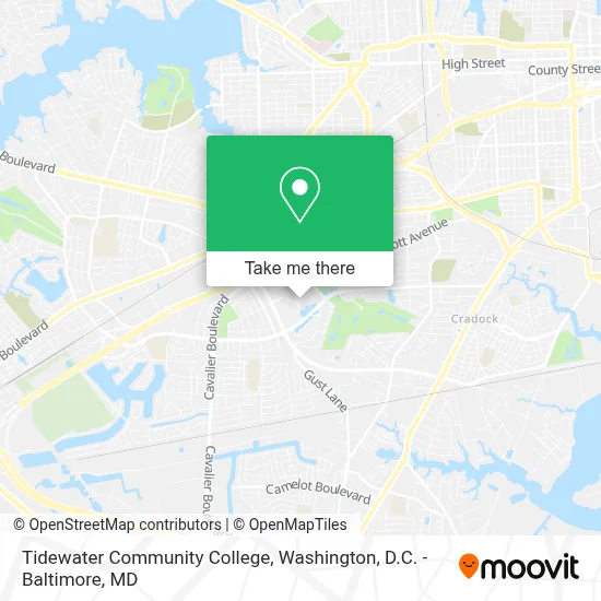 Tidewater Community College map